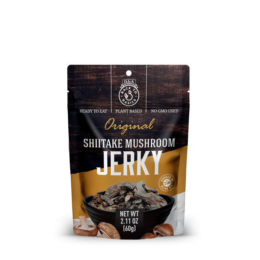 DJ&A Shiitake Jerky Original 2.11oz (60g) - 12 Pack