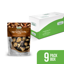 Load image into Gallery viewer, DJ&A Shiitake Mushroom Crisps 2.29oz (65g) - 9 Pack