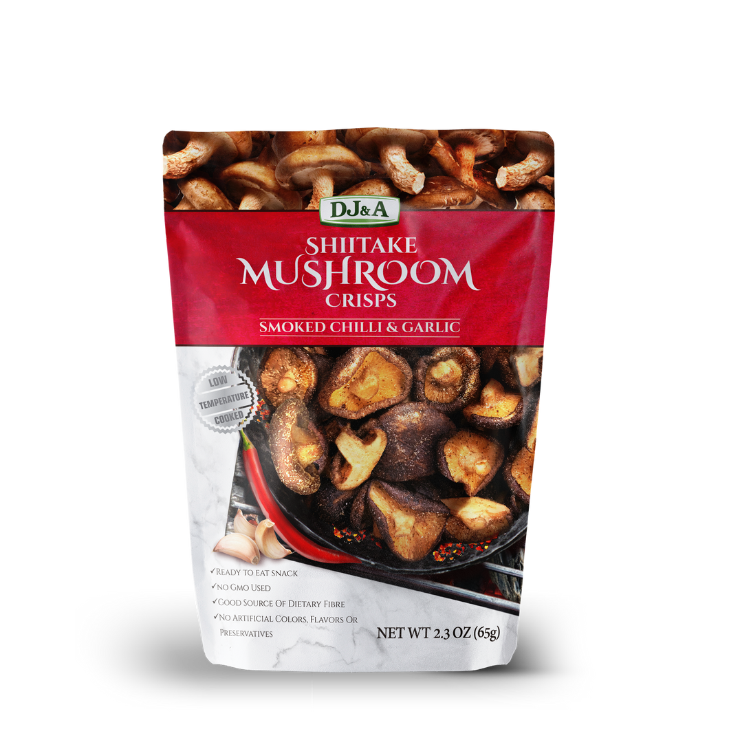 Shiitake Mushroom Crisps Smoked Chilli & Garlic 2.3oz (65g)