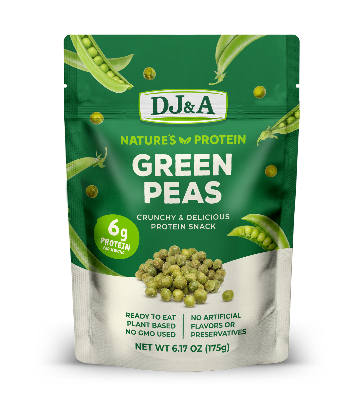 DJ&A Green Peas 6.17oz (175g) - 9 Pack