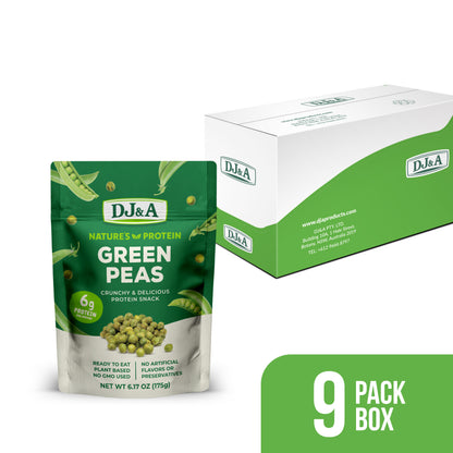 DJ&A Green Peas 6.17oz (175g) - 9 Pack