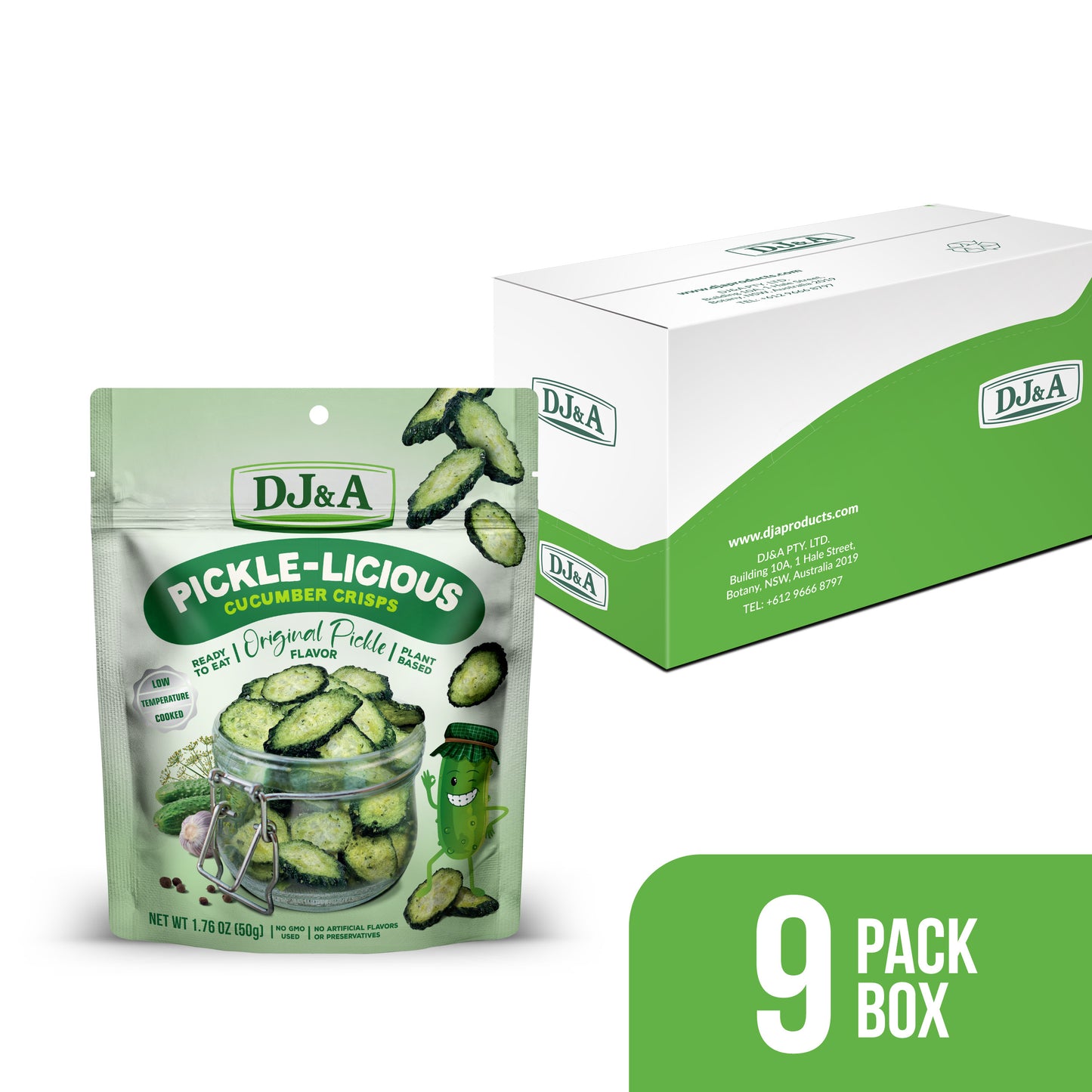 DJ&A Pickle-Licious 1.76oz (50g) - 9 Pack