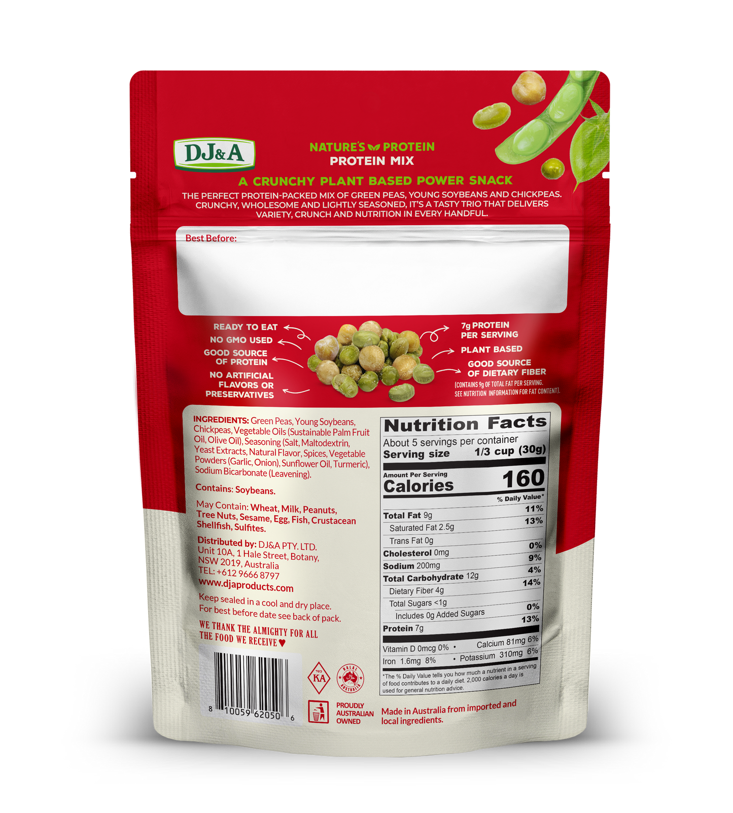 DJ&A Protein Mix 5.64oz (160g) - 9 Pack