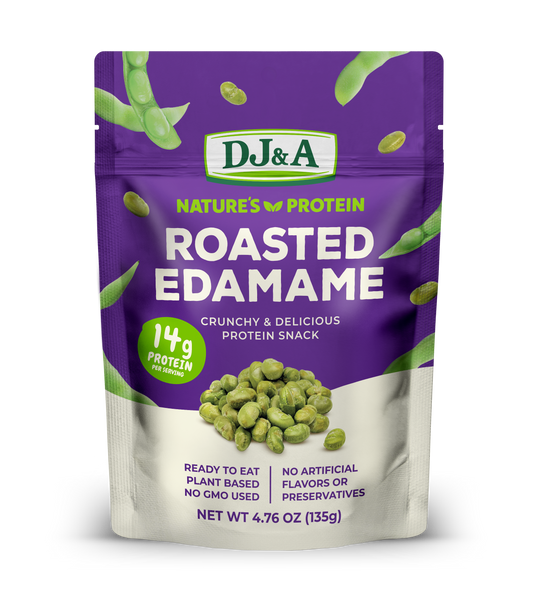 DJ&A Roasted Edamame 4.76oz (135g) - 9 Pack