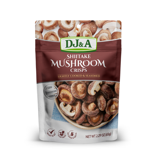 DJ&A Shiitake Mushroom Crisps 2.29oz (65g) - 9 Pack