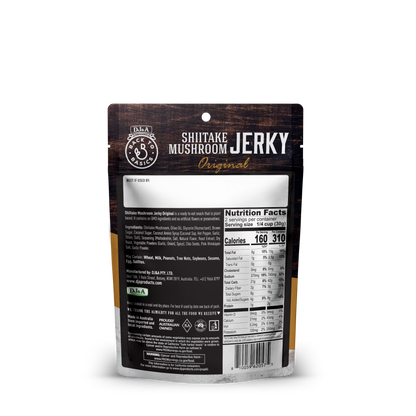 DJ&A Shiitake Jerky Original 2.11oz (60g) - 12 Pack