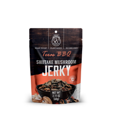 Load image into Gallery viewer, DJ&amp;A Shiitake Jerky Texas BBQ 2.11oz (60g) - 12 Pack
